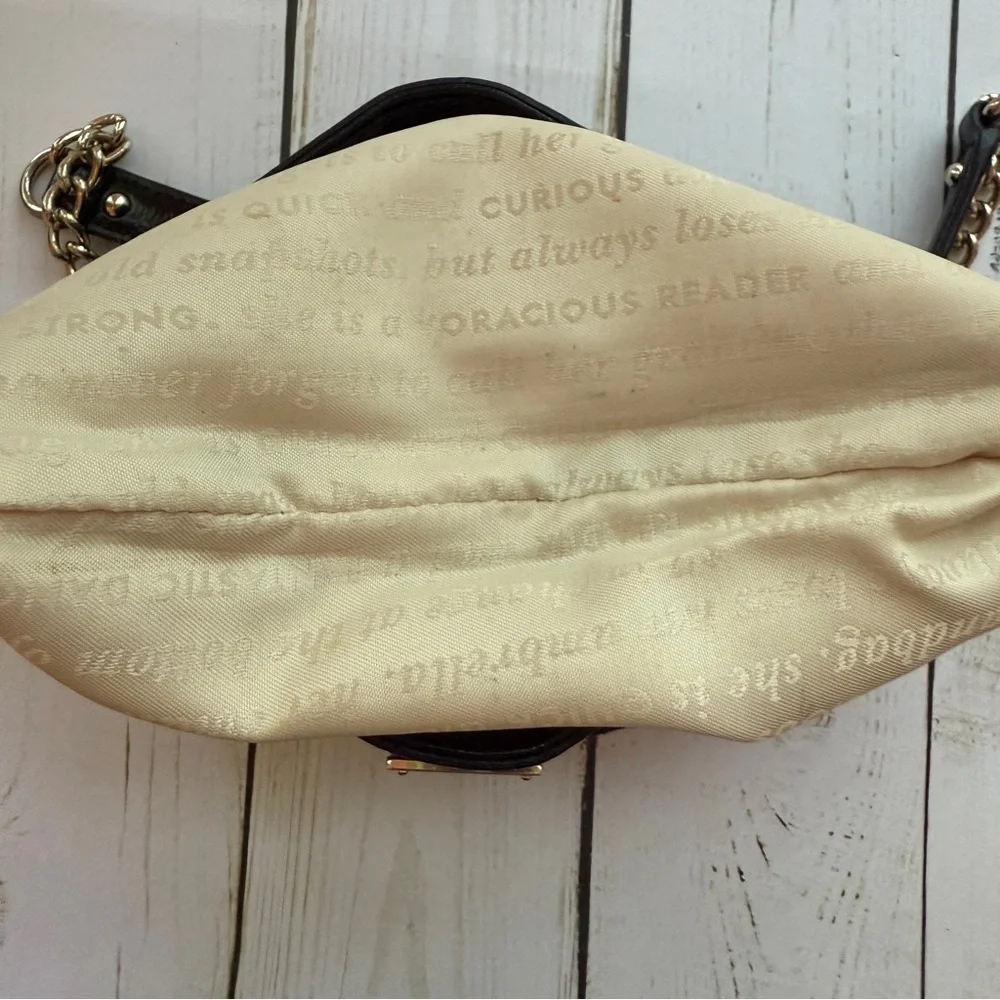 Kate Spade‎ | STORYBOOK Lining Shimmery Black Shoulder Bag, Vintage